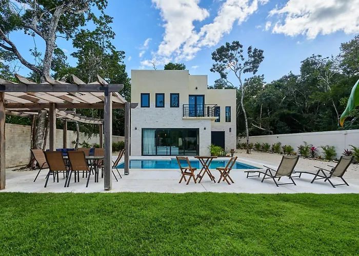 Tortuga Lux 4 Bdr Big Garden*pool *cenote Villa Tulum